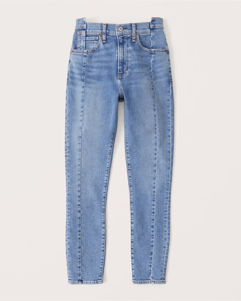 High Rise Super Skinny Ankle Jeans | Abercrombie & Fitch (US)