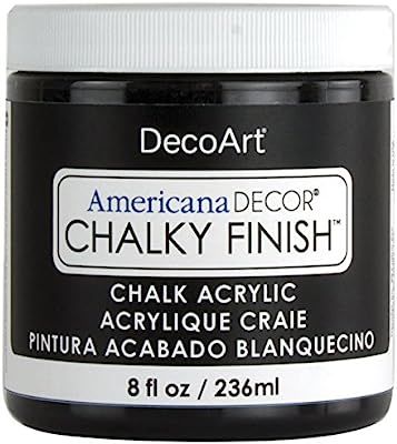 Deco Art Americana Chalky Finish Paint 8oz, Carbon | Amazon (US)