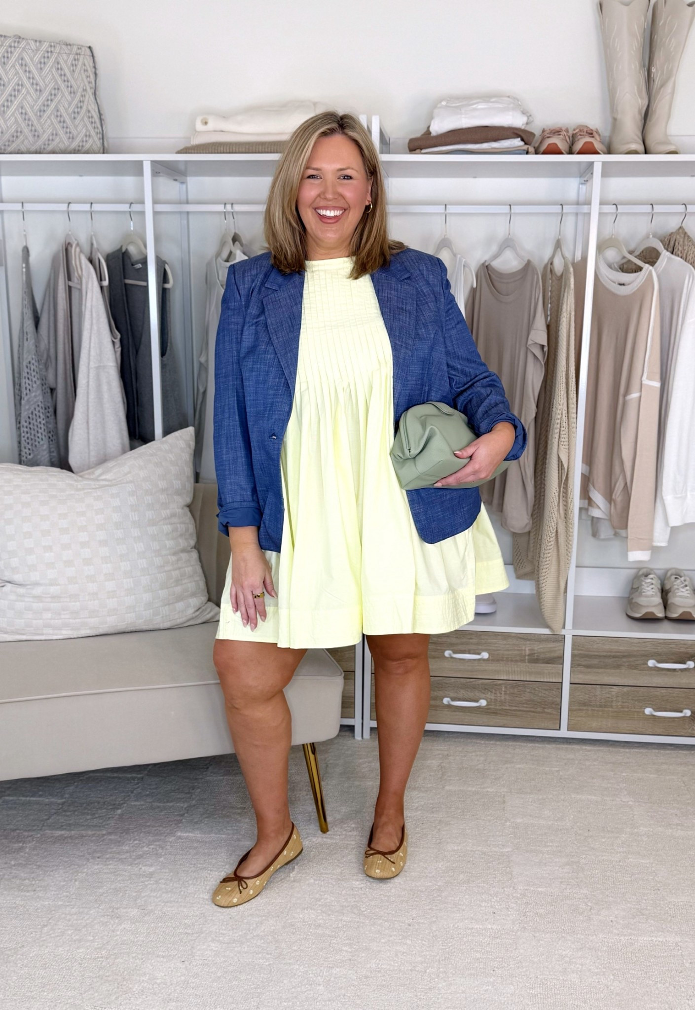 Wearing an XXL in blazer and yellow dress is an XL!

Plus size fashion, spring fashion, ootd, trendy fashion, mom style, belly friendly outfits, spring outfits

#LTKMidsize #LTKOver40 #LTKPlusSize
