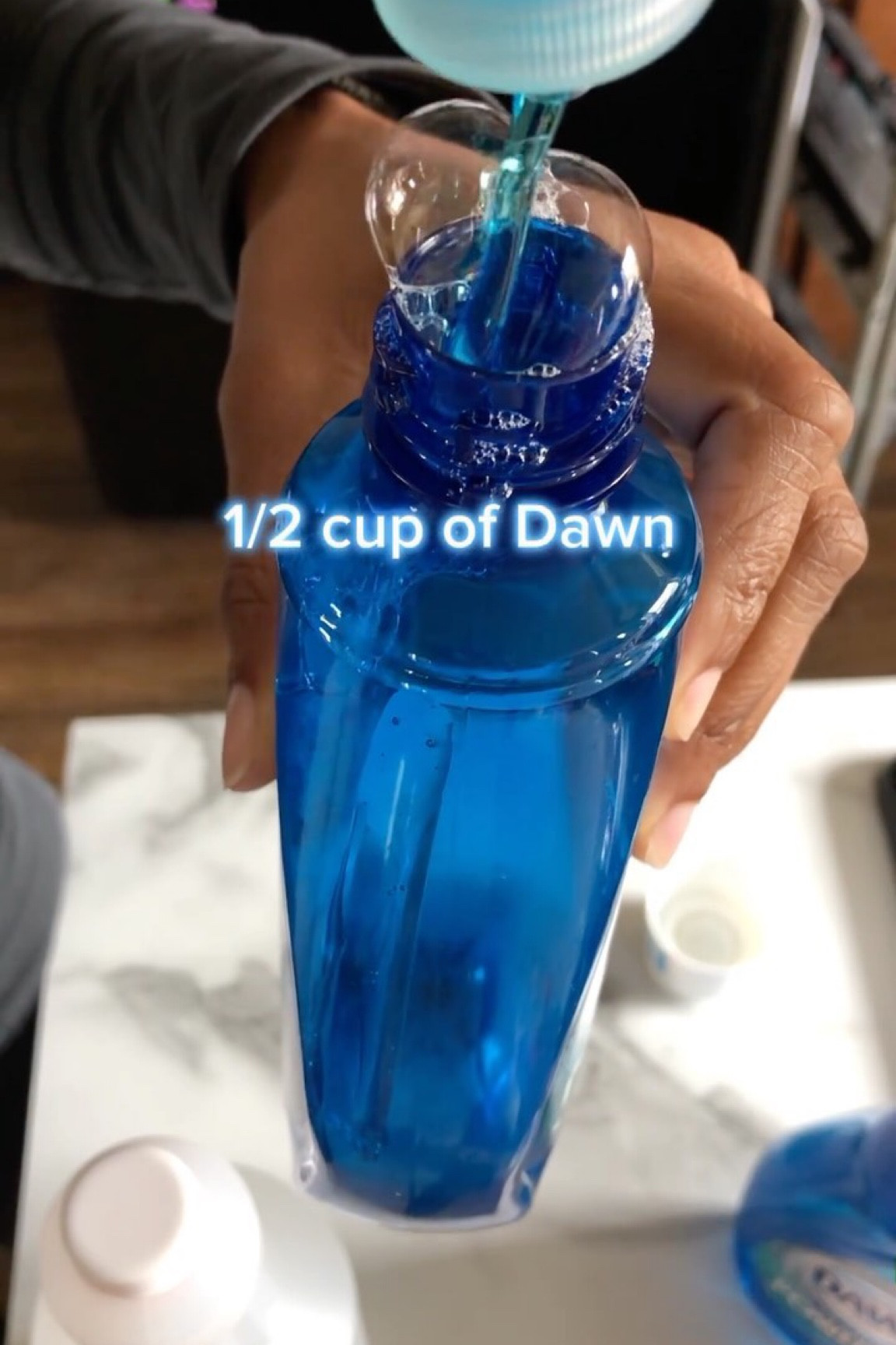 Back to the “or whatever” of things, here we have one of my favorite cleaning products everrrr Dawn Powerwash. 

Now she is my girl but the way I use her she can get a lil pricey so when I found out how to DIY it of course that’s what I did because thats what I do and I haven’t run out of her since 🙏🏾

DIY Dawn Powerwash Refill
What you need:
•1/2 cup Dawn Dish Detergent (any dish detergent works though lowkey)
•1/4 cup of Isopropyl Alcohol (see notes below for disinfectant info)
•Distilled water
•empty spray bottle
What to do:
Combine ingredients in empty spray bottle.  Gently shake to combine. Add top back on and it is ready for use. 

**In order for this to be a disinfectant, 70 percent rubbing alcohol is best.  This DIY Dawn Powerwash is too diluted to properly disinfect but an excellent degreaser. 

Also don’t just go spraying this on random surfaces. Always do a test swipe to prevent damage bookie 😘

DIY Dawn Powerwash Refill
#powerwashrefill #dawnpowerwashdiy #diycleaningproducts #cleanupwoman #bettywright cleaningrecipes #diyrecipe