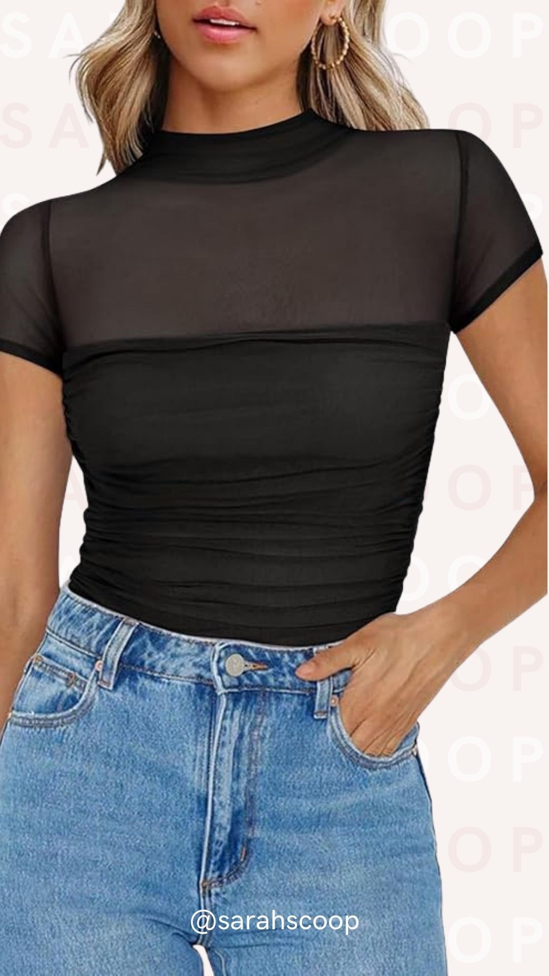 Sheer perfection 🖤✨ This black turtleneck tee is the ultimate layering piece; sleek, chic, and a little edgy. #LTKStyle 

 