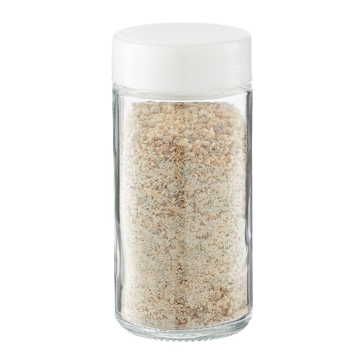 3 oz. Round Spice Bottle with White Lid | The Container Store