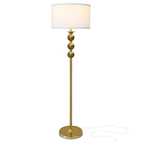 Brightech Riley - Free Standing Boho Floor Lamp - Tall Pole Light for Living Room Or Bedroom- Mid Ce | Amazon (US)