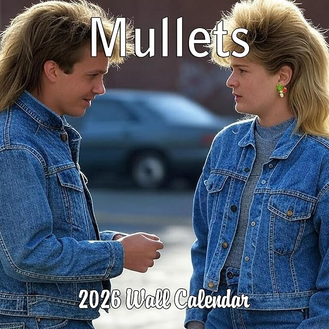 2026 Mullets White Elephant Monthly Wall Calendar - Funny Gag Gift | Ugly Mullets Prank Gift Cale... | Amazon (US)
