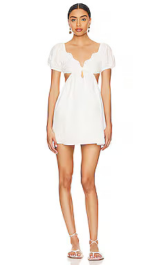 MORE TO COME Jara Mini Dress in Ivory from Revolve.com | Revolve Clothing (Global)