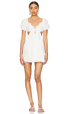 MORE TO COME Jara Mini Dress in Ivory from Revolve.com | Revolve Clothing (Global)