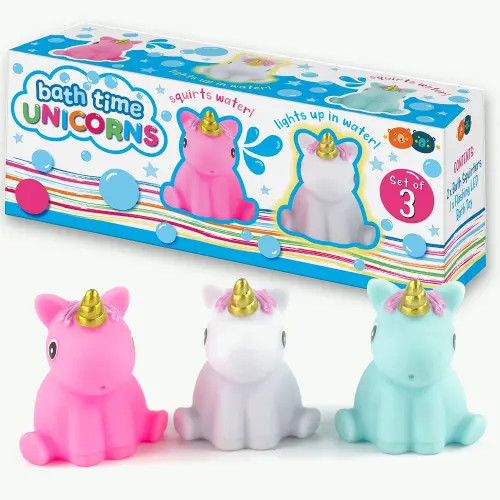Buddy & Barney Bath Time Unicorns 3 Piece Toy Set in Multicolored at Nordstrom | Nordstrom