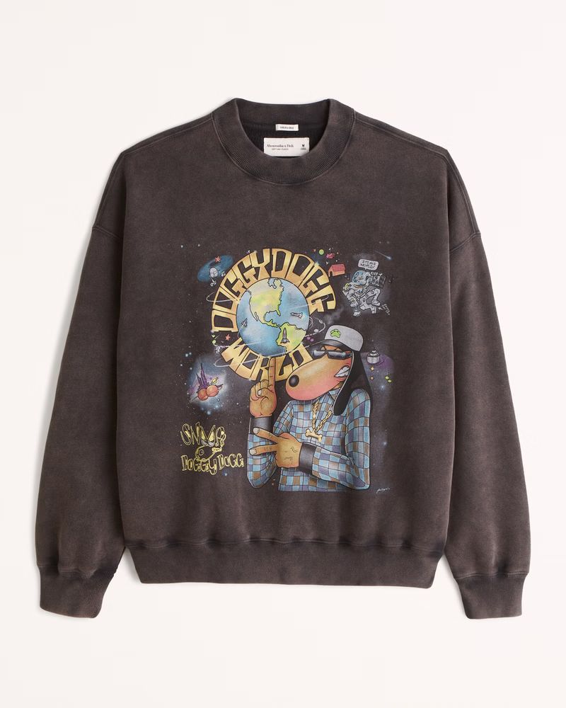 Men's Snoop Dogg Graphic Crew Sweatshirt | Men's Tops | Abercrombie.com | Abercrombie & Fitch (US)