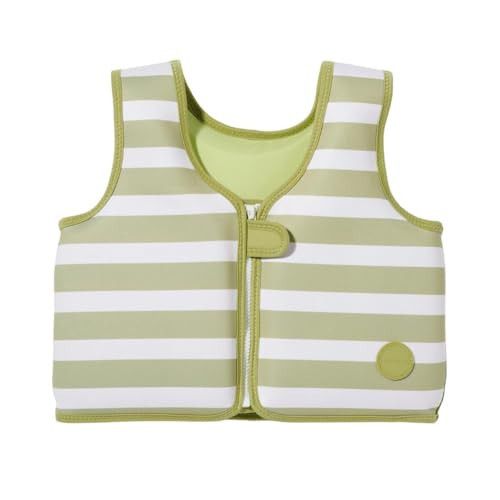 SUNNYLiFE Swim Vest - Constructed with Neoprene Plus a Secure Front Zip and Develop Water Confidence. | Toddler Swim Vest (Into The Wild Khaki, 3-6) | Amazon (US)