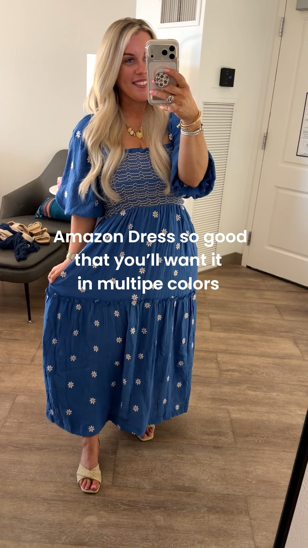 This Amazon dress is one of those “immediately order another color” finds. 

It’s light, flowy, feminine, and actually *petite friendly*. The smocked bodice makes it super flattering and it’s perfect with sneakers, sandals, heels or boots! Definitely one of those dresses you’ll keep reaching for all spring + summer. 

I clearly couldn’t pick just one color 😂 

#LTKOver40 #LTKootd #LTKPetite