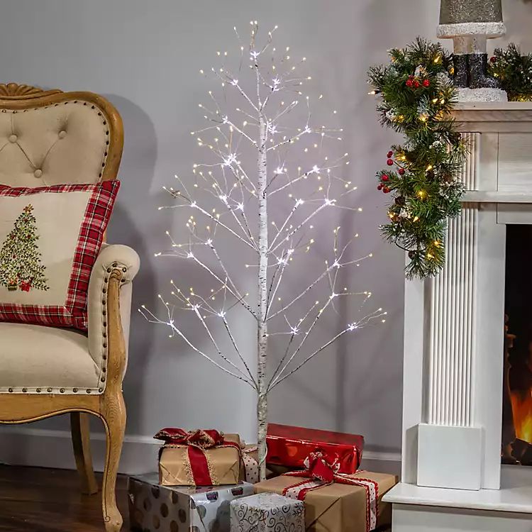 4 ft. Pre-Lit White Birch Christmas Tree | Kirkland's Home