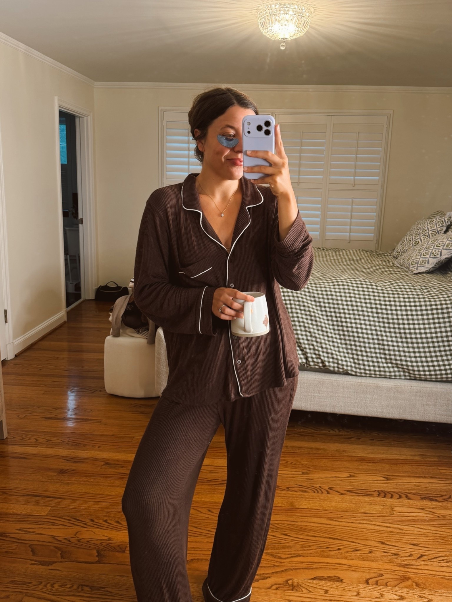 Wearing a M in these ribbed target pjs