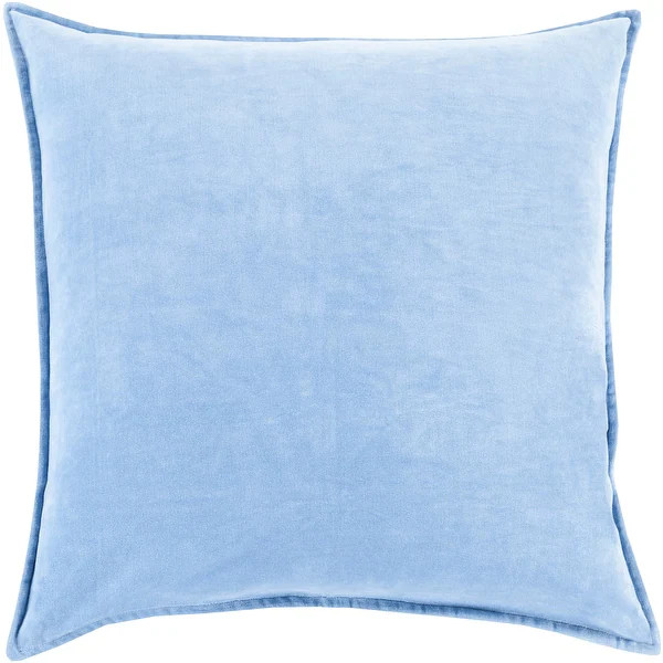 Vianne Solid Bright Blue Pillow - (Down/Poly Fill 20" x 20") | Bed Bath & Beyond