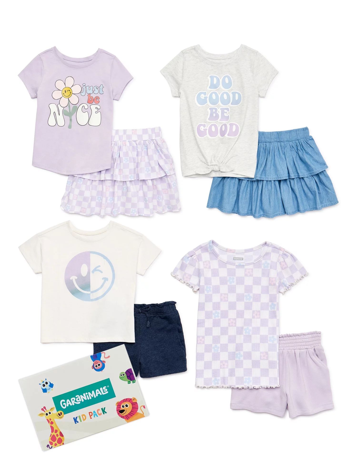 GaranimalsGaranimals Baby and Toddler Girls Mix and Match Outfit Kid Pack, 8-Piece, Sizes 12M-5TU... | Walmart (US)