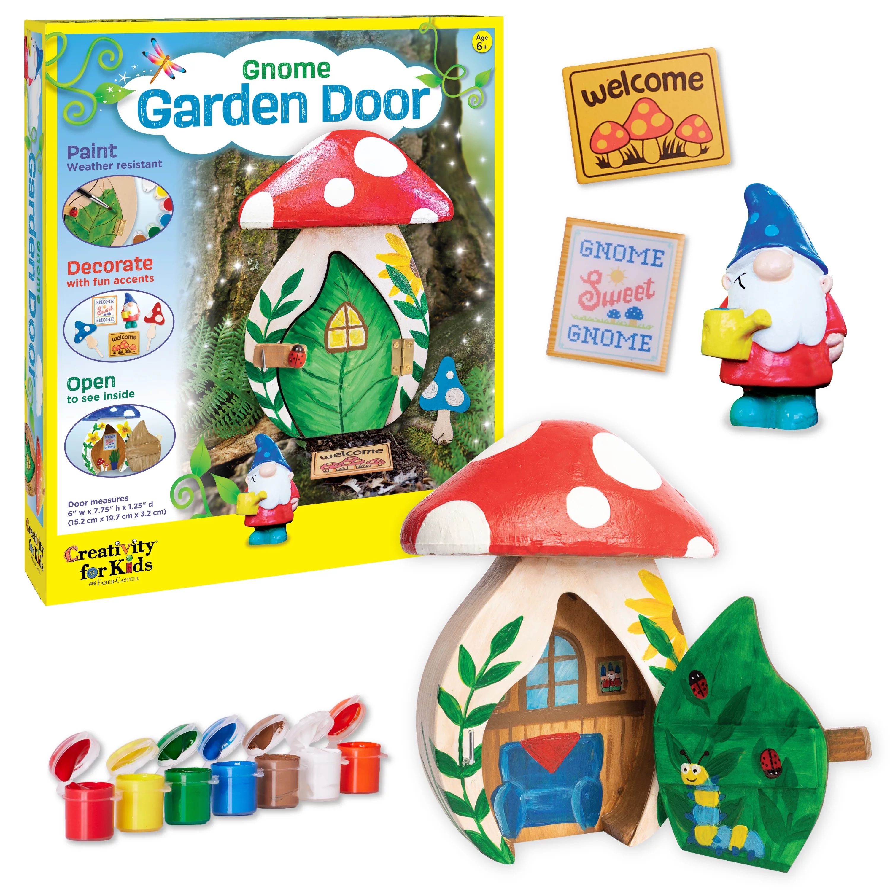 Creativity for Kids Gnome Garden Door: Arts and Crafts for Kids Ages 6-8+, Unisex Toys for Girls ... | Walmart (US)