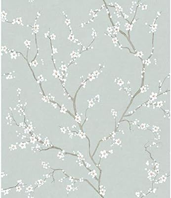 RoomMates Blue Cherry Blossom Peel and Stick Wallpaper | Amazon (US)