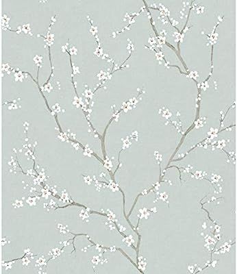 RoomMates Blue Cherry Blossom Peel and Stick Wallpaper | Amazon (US)