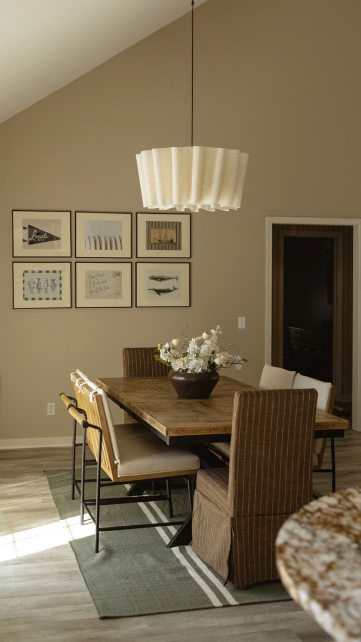 Beach house dining room #diningroom #diningchairs #pendantlight #homedecor 

#LTKHome