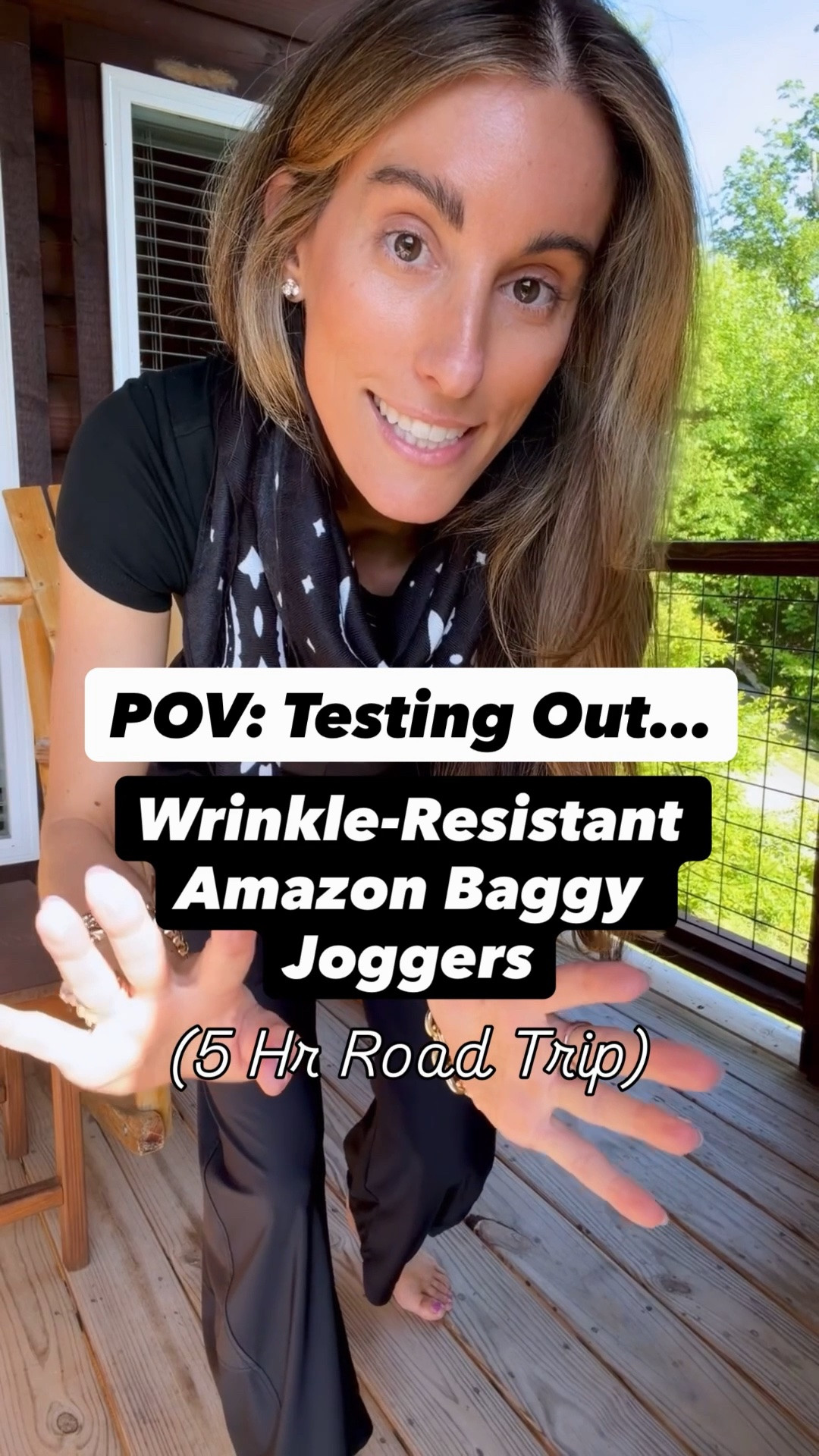 Scroll to shop! These wrinkle resistant travel pants passed the 5 Hour road trip test without a wrinkle in sight! Four-way stretch and so comfy! I’m wearing a xsmall. Fit true to size. Follow for more. ￼

#LTKgrwm #LTKootd #LTKTravel