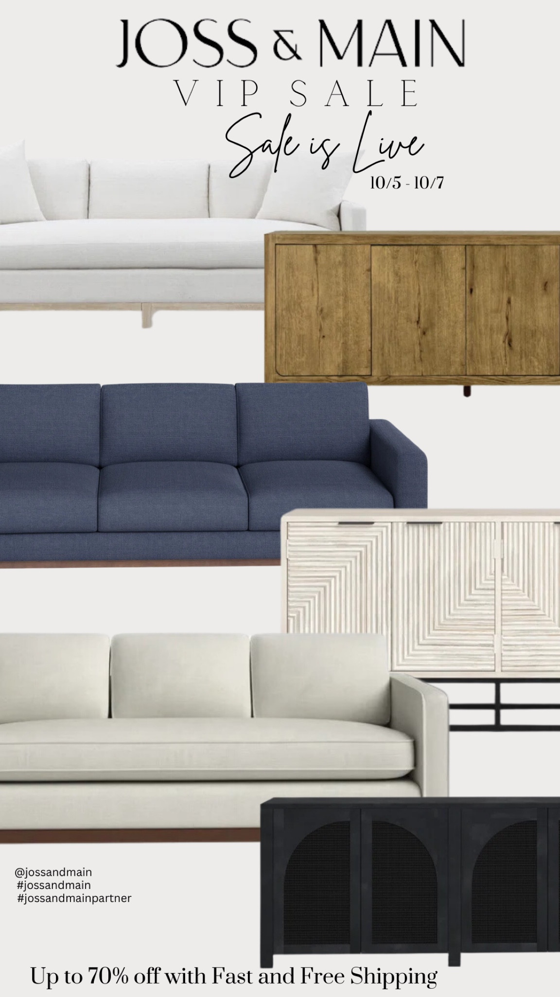 Joss & Main’s best prices of the year are here! Here are some of my favorite picks from the VIP Sale.  

Shop the sale from 10/5 - 10/7 and score some major deals on items like furniture, lighting, bedding, rugs, and more!   Don’t miss out on deals  up to 70% off with fast and free shipping.


@jossandmain #jossandmain #jossandmainpartner #homedecorfinds #salealert #homedecor #modernfarmhousedecor #furniturefinds #vanity #interiordesign#LTKFallSale

#LTKSaleAlert #LTKHome