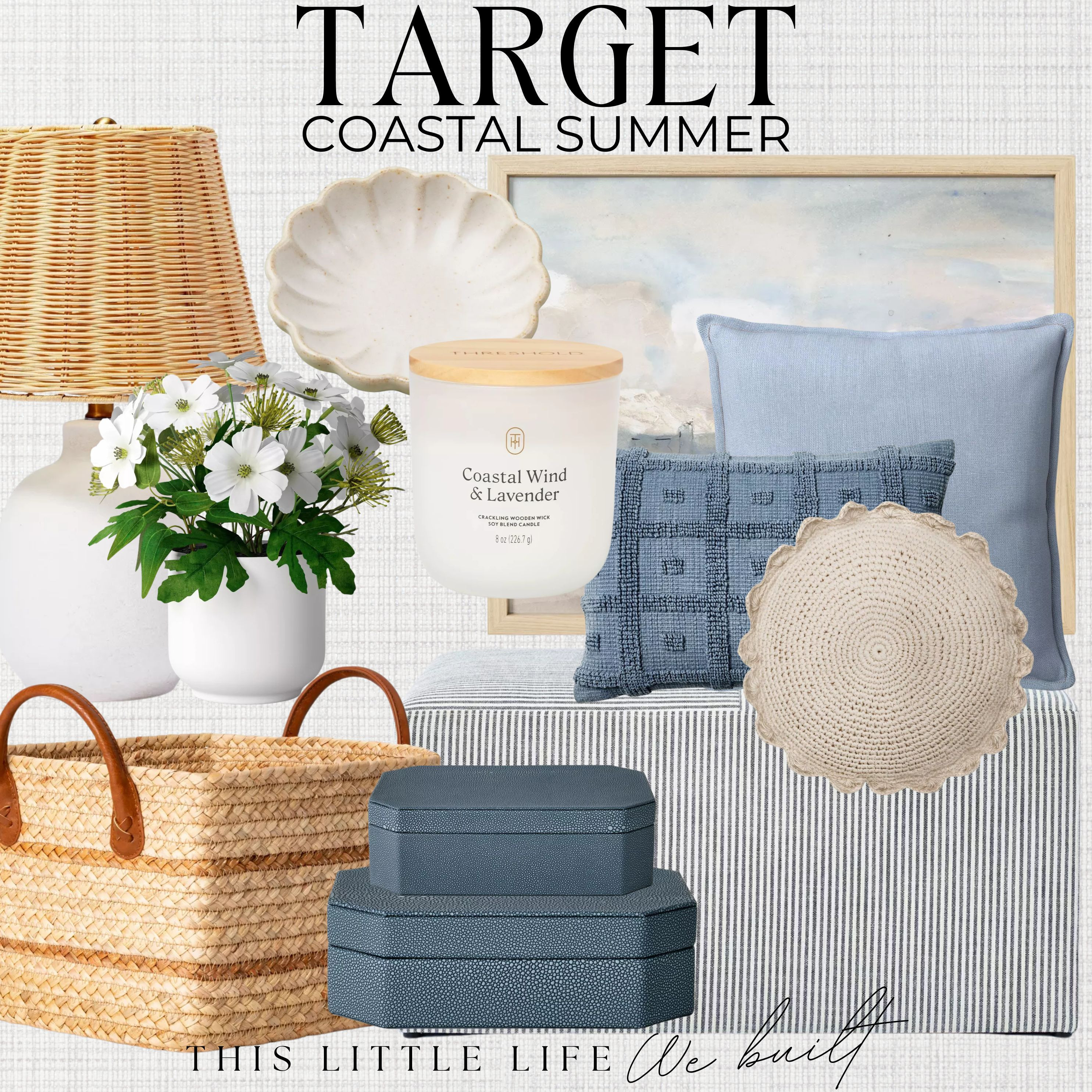 Target Coastal Summer!
Target Home / Coastal Decor / Coastal Home / Summer Home Decor / Summer Greenery / Faux Flower Arrangements / Fluted Vases / Decorative Trays / Light Linen Curtains / Pastel Throw Pillows / Spring Throw Pillows  / Textured Blankets / Woven Baskets / Fresh Floral Wreaths / Spring Greenery / Spring Stems / Ceramic Tableware / Soft Area Rugs / Glass Candle Holders / Rattan Decor Accents / Travertine Decor / Spring Scented Candles / Spring Framed Art /  Floral Art / Lightweight Bedding / Rustic Planters / Terracotta Pots / Seasonal Centerpieces / Minimalist Shelf Decor / Accent Mirrors / Open Weave Storage Baskets / Wood Bead Garlands / Decorative Bowls / Textured Vases / Marble Decorative Boxes / Marble Accents / Neutral Spring / Organic Modern Decor / Brass Candlestick Holders / Marble Decorative Boxes / Linen Accents / Woven Blanket Baskets / Floral Wallpaper / Scalloped Decor / Neutral Home Furniture / Living Room Furniture / Entryway Furniture / Bedroom Furniture / Linen Sofa / Neutral Accent Chairs / White Oak Coffee Table / Arched Cabinets / Fluted Furniture / 
 

 #LTKSeasonal #LTKHome #LTKStyleTip