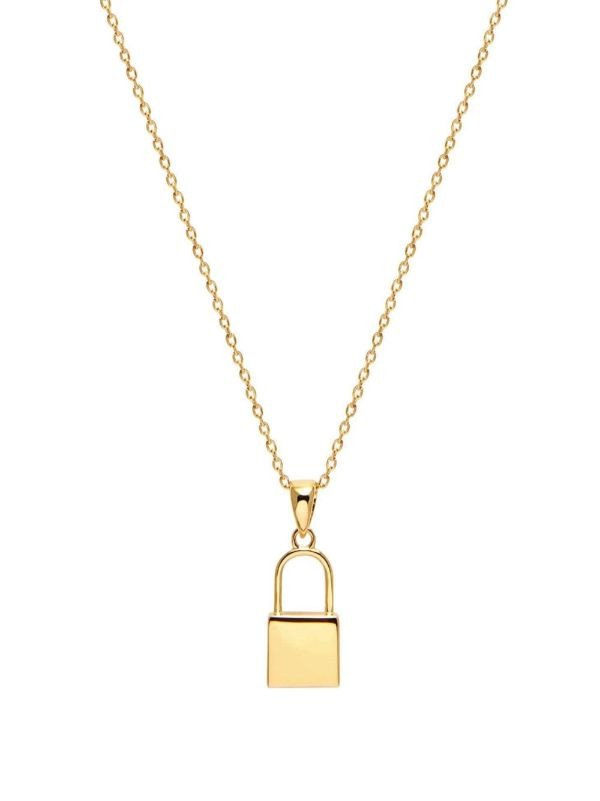 Nialaya Jewelry Lock Necklace | Gold | FARFETCH UK | Farfetch Global