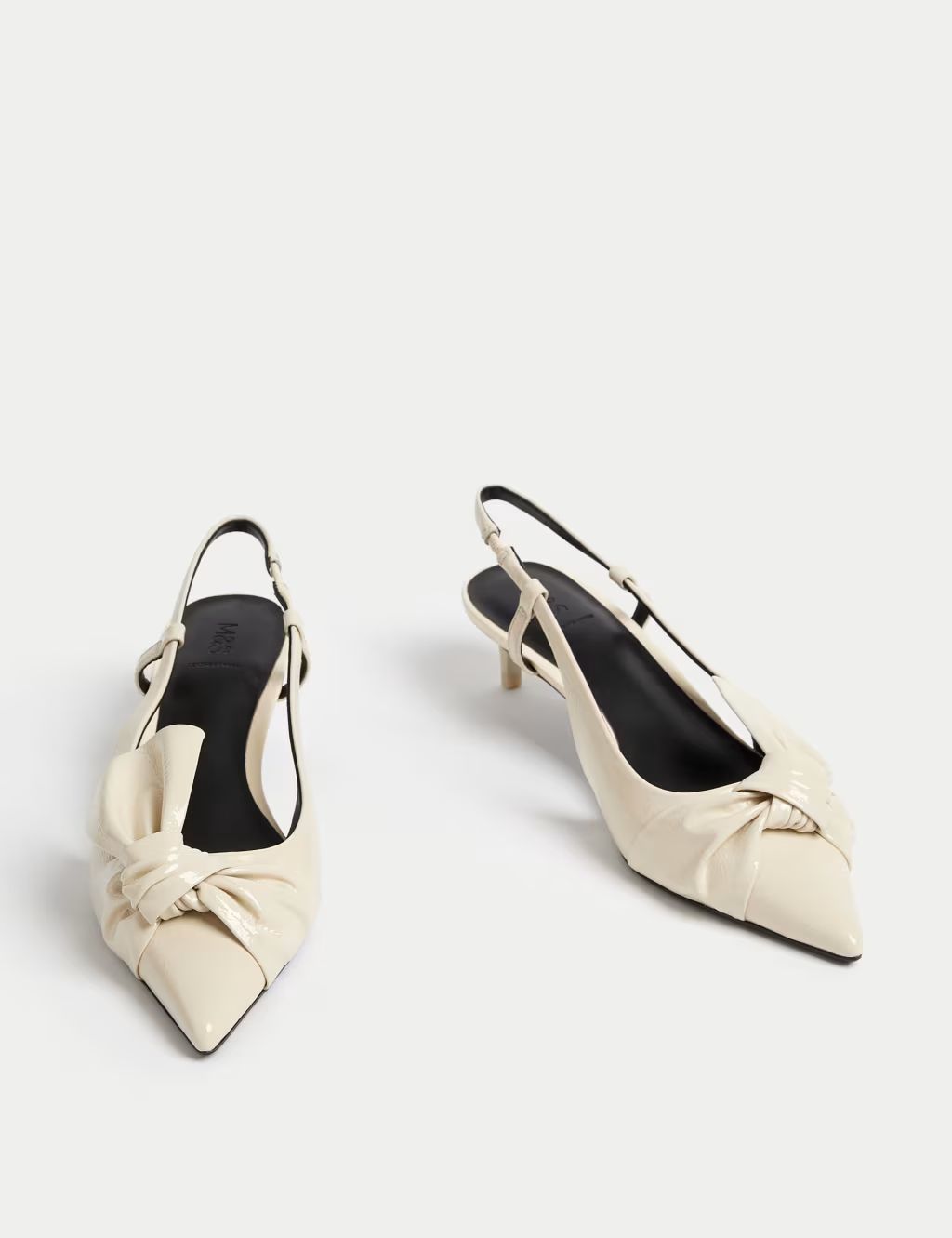 Leather Kitten Heel Slingback Sandals | M&S Collection | M&S | Marks & Spencer (UK)