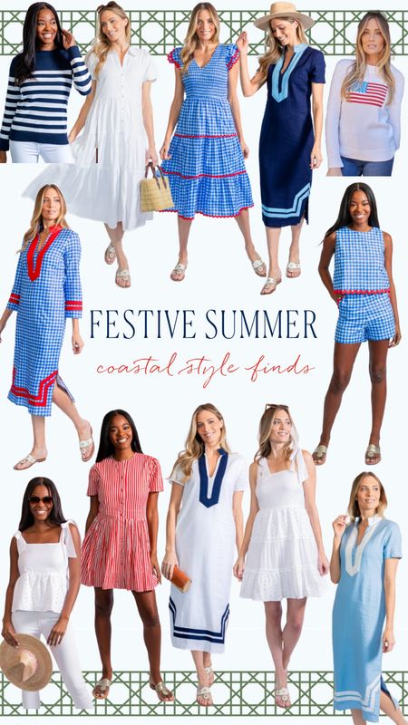 New festive favorites for summer ❤️ gingham, stripes, linen, and more. Summer dresses, coastal sweaters, & cute two piece sets.

#LTKSeasonal #LTKOver40 #LTKMidsize