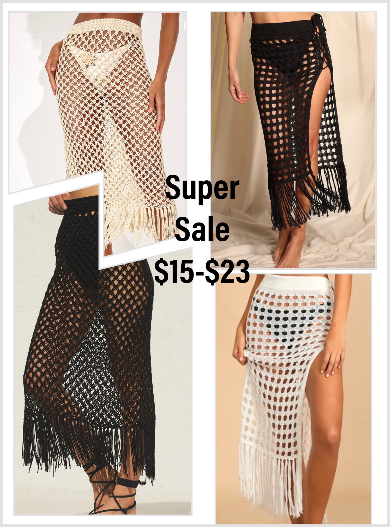 Last day with extra 20% off. 
Crochet swim skirt org $48 
#swim #swimsale #crochetskirt #resort
Code ITSMYPARTY 

#LTKswim #LTKSale #LTKsalealert