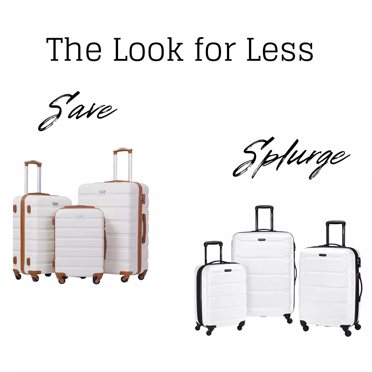 Coolife luggage cheap 4 piece set