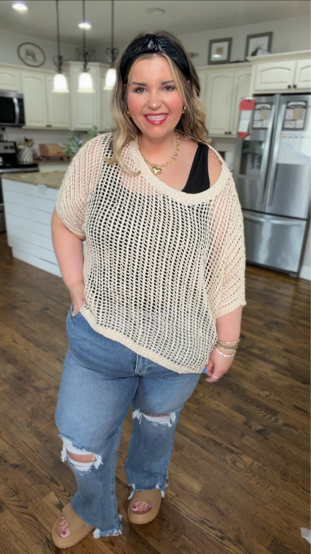 The best crochet top - plus size friendly!! Covers my arms and elevates my outfit! 

#LTKootd #LTKPlusSize