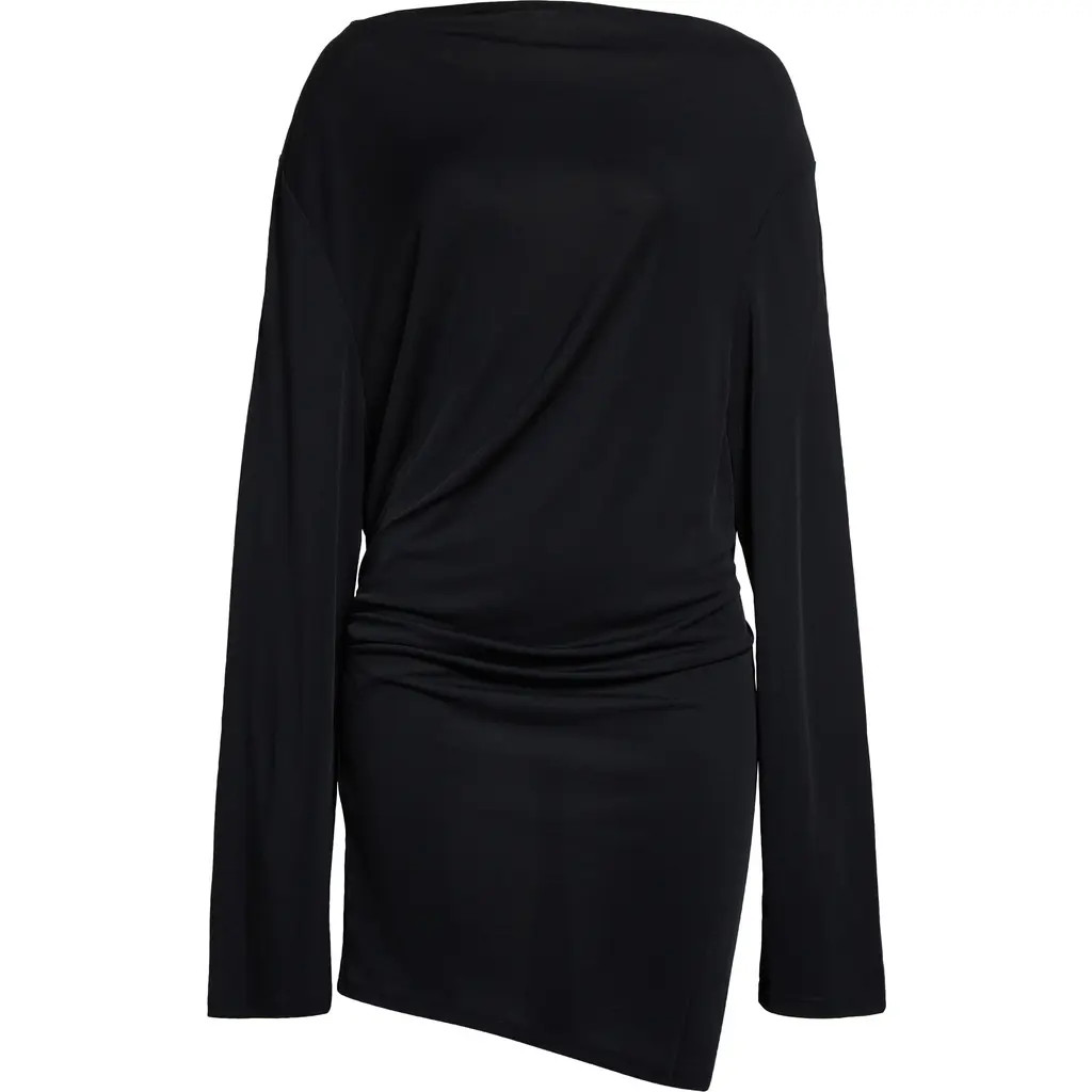Jacquemus La Croisière Open Back Long Sleeve Dress in Black at Nordstrom, Size X-Large | Nordstrom