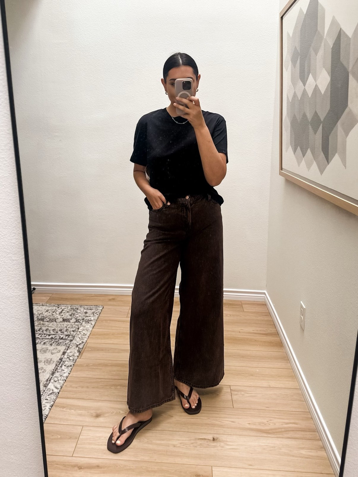 I’ve had my eye on these jeans for a bit and I’m glad I took the plunge. I got the washed brown – it’s like a deep dark chocolate acid wash. They have stretch and the length is pretty spot on. Maybe a touch short for me with heels but with flats they fell perfectly. (Regular length.) 

This pair is mid-rise, fit is TTS and very flattering. I’m in the 29, true to size fit. Comes in a myriad of colors!  

This is my favorite tee right now from Gap. I have it in the white from this past spring and have worn and worn it over the summer. It washes out well and dries perfectly, feels like new. (I hang to dry! I don’t want to risk shrinking or piling) I am in the medium, it’s a perfectly relaxed fit. 

 #LTKFindsUnder50 #LTKFindsUnder100