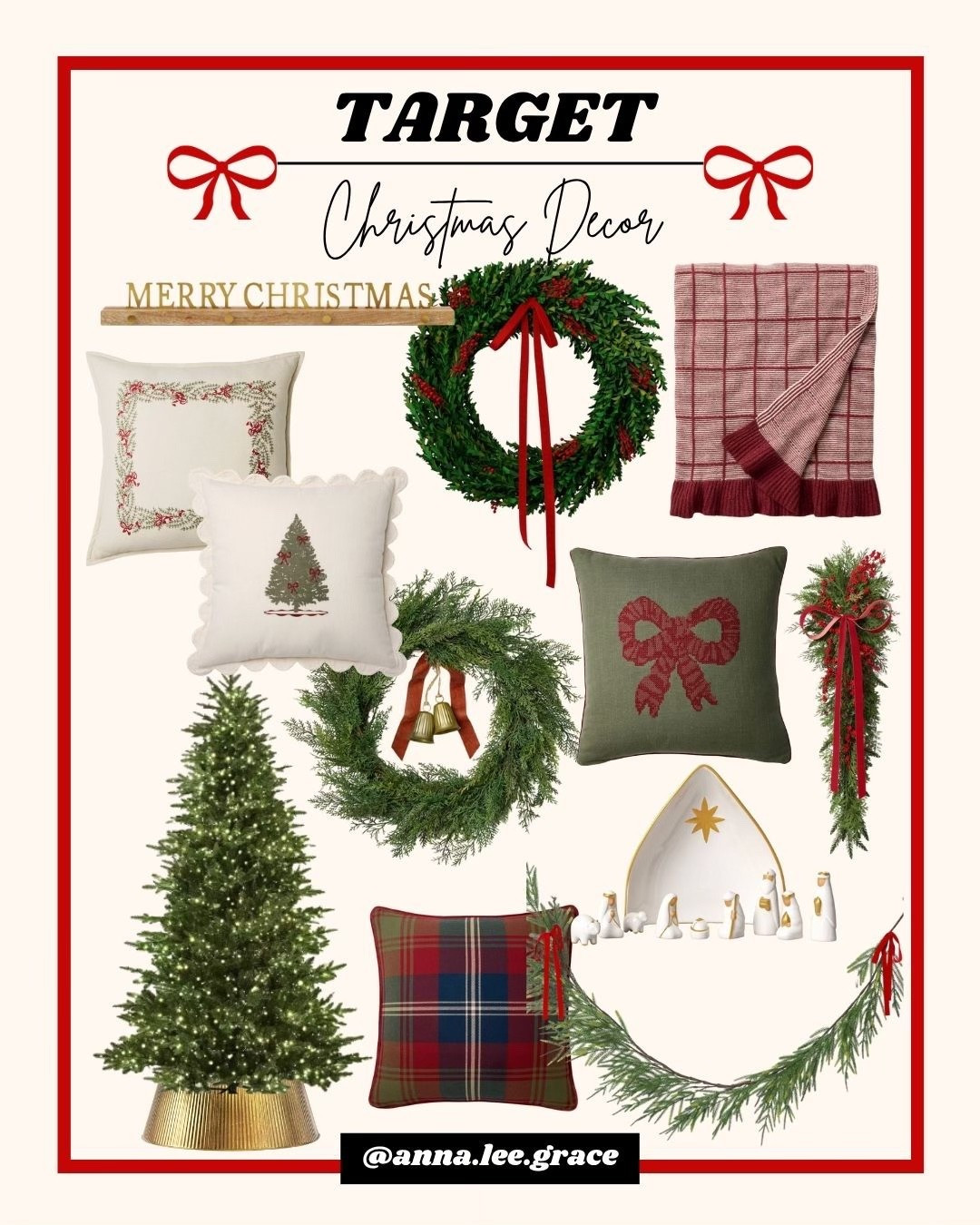 Target Christmas decor!

Christmas finds, Christmas decor, Christmas home finds, Christmas pillows, Christmas throw pillow, Christmas tree, Christmas wreath 

#LTKHoliday #LTKHome #LTKSeasonal