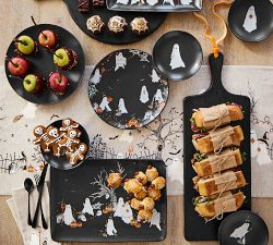 Scary Squad Stoneware Appetizer Plates - Mixed Set of 4 | Pottery Barn (US)