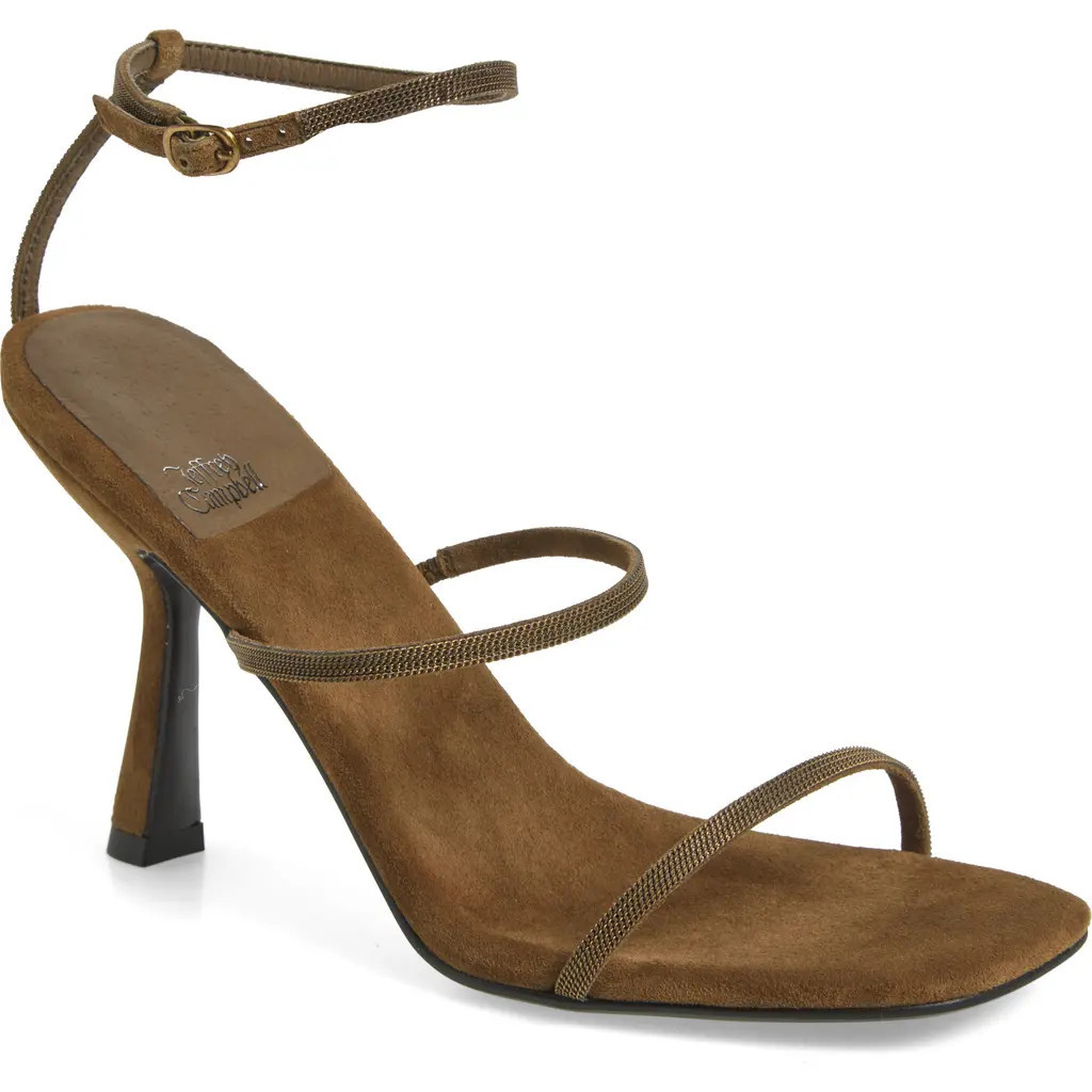 Jeffrey Campbell Monica Ankle Strap Sandal in Khaki Suede at Nordstrom Rack, Size 10 | Nordstrom Rack