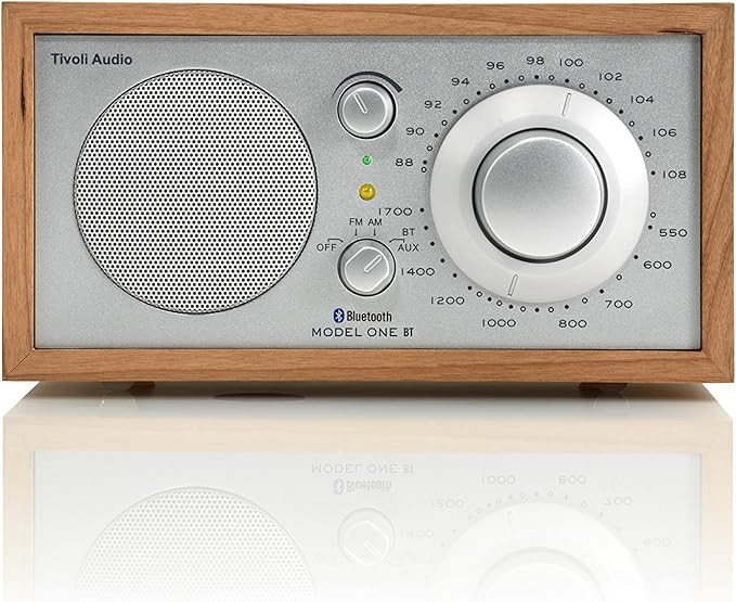 Tivoli Audio Model One Bluetooth AM/FM Radio (Cherry/Silver) | Amazon (US)
