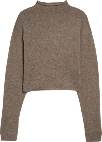 Reformation Recycled Cashmere Blend Crop Roll Neck Sweater | Nordstrom | Nordstrom