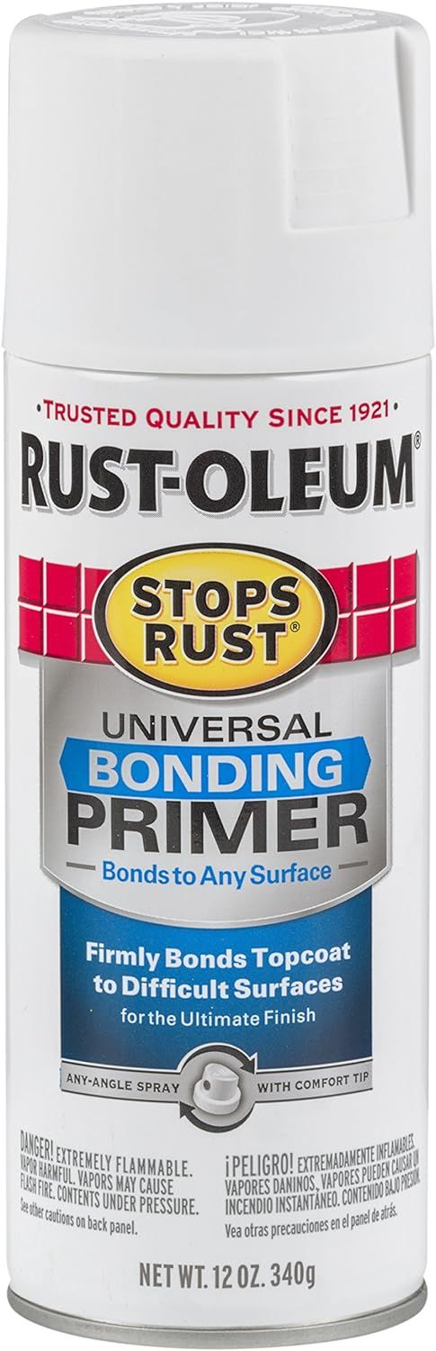 Rust-Oleum 285011-6PK Stops Rust Universal Bonding Primer, 12 Oz, White, 6 Pack | Amazon (US)