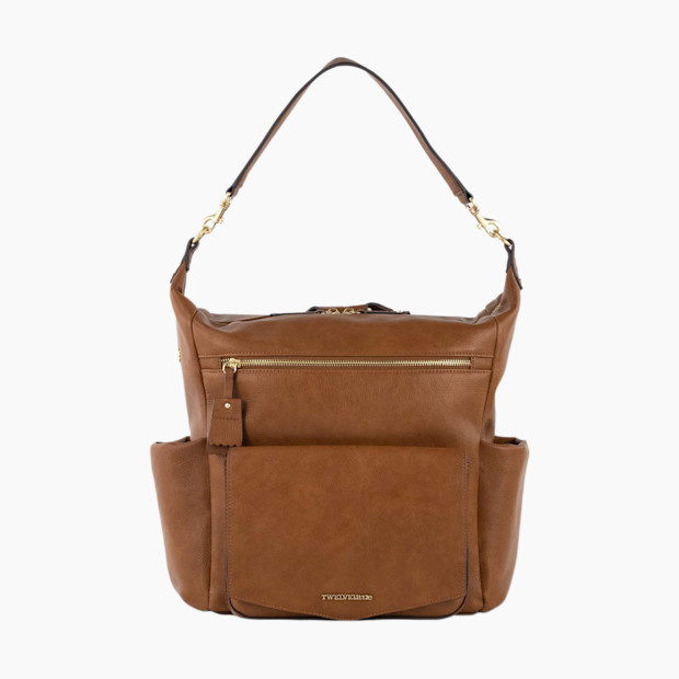 TWELVELittle Peek-A-Boo Convertible Hobo Diaper Bag Backpack in Toffee | 100% Vegan | Babylist