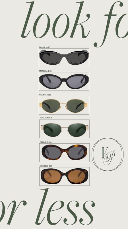 Look for Less - Designer vs Amazon sunglasses! #kathleenpost #looksforless #sunglasses #designer #amazon

#LTKstyletip #LTKtravel



#LTKSeasonal