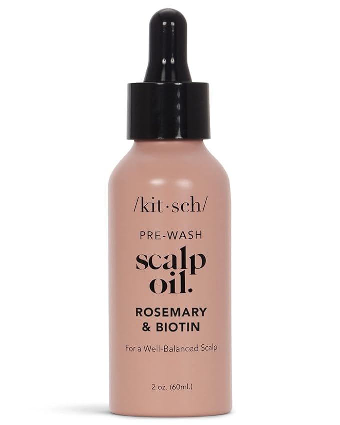 Kitsch Rosemary Oil for Hair & Scalp - Pre Wash Scalp Oil with Biotin for Healthy Well-balanced S... | Amazon (US)