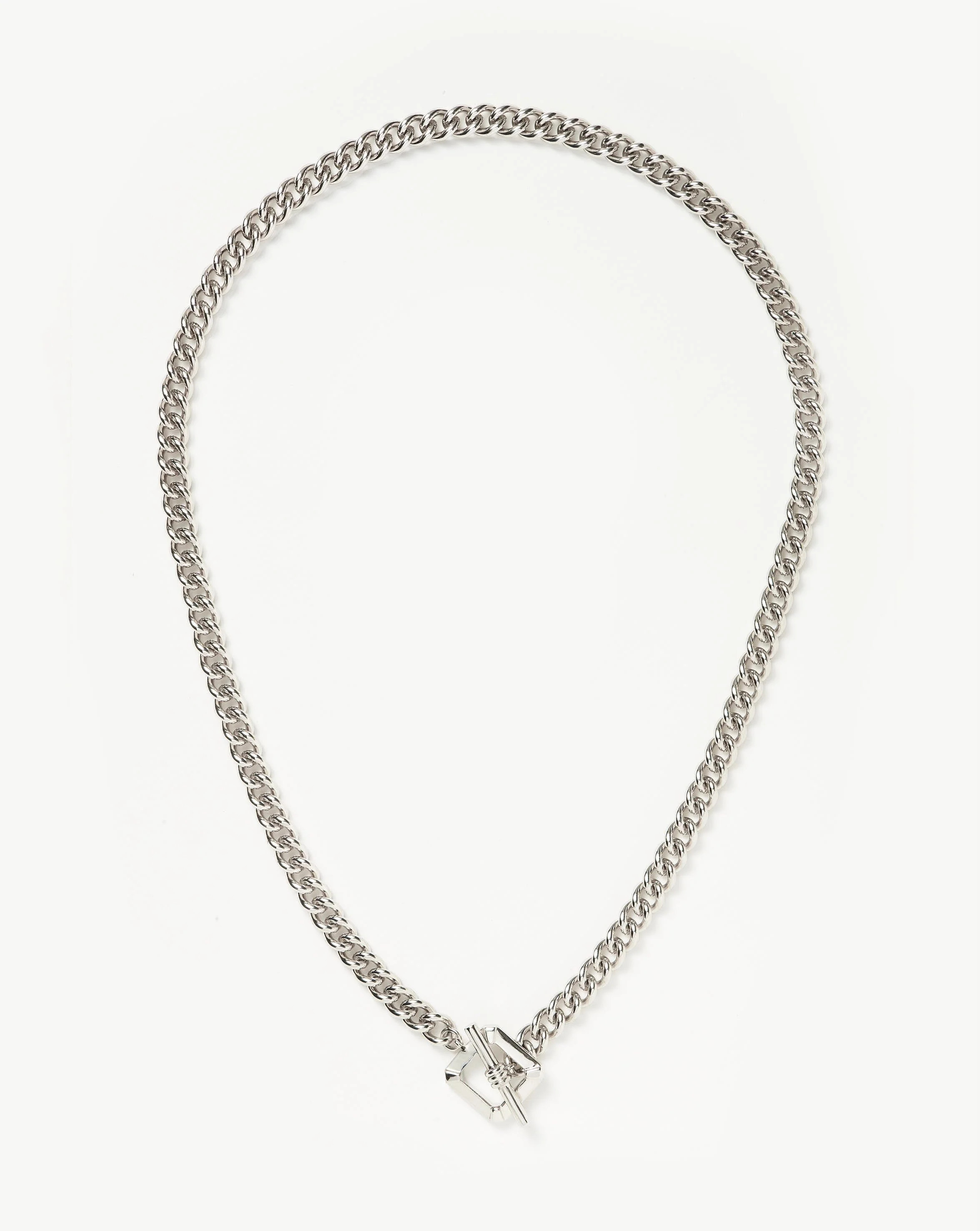 Lucy Williams T-Bar Chain Necklace | Silver Plated | Missoma UK