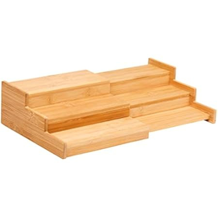 VenDotbi Spice Rack Organizer, 3 Tier Expandable Bamboo Spice Rack Organizer, Great for Kitchen Cabi | Amazon (US)
