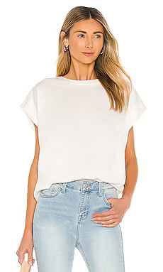 PISTOLA Trina Muscle Tee in White Sand from Revolve.com | Revolve Clothing (Global)