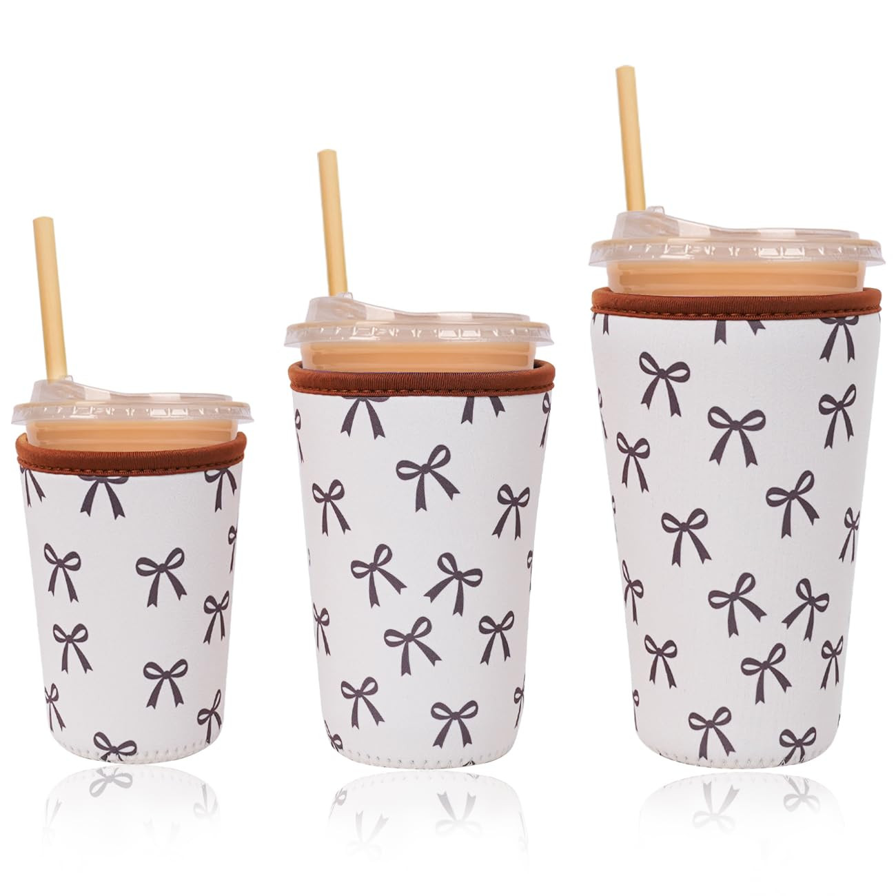 Reusable Insulated Neoprene Iced Coffee Cup Sleeve, Durable Drink Sleeve for Cold Beverages, Beve... | Amazon (US)