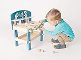 Amazon.com: Compact Wooden Workbench by Small Foot –Tool Bench Set in Nordic Theme – 21+ Piec... | Amazon (US)