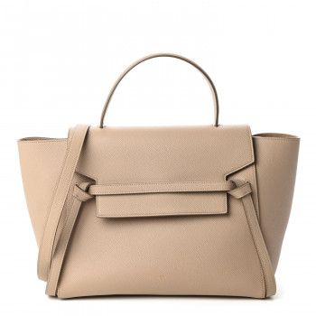 Palmelato Calfskin Mini Belt Bag Khaki Cream | Fashionphile