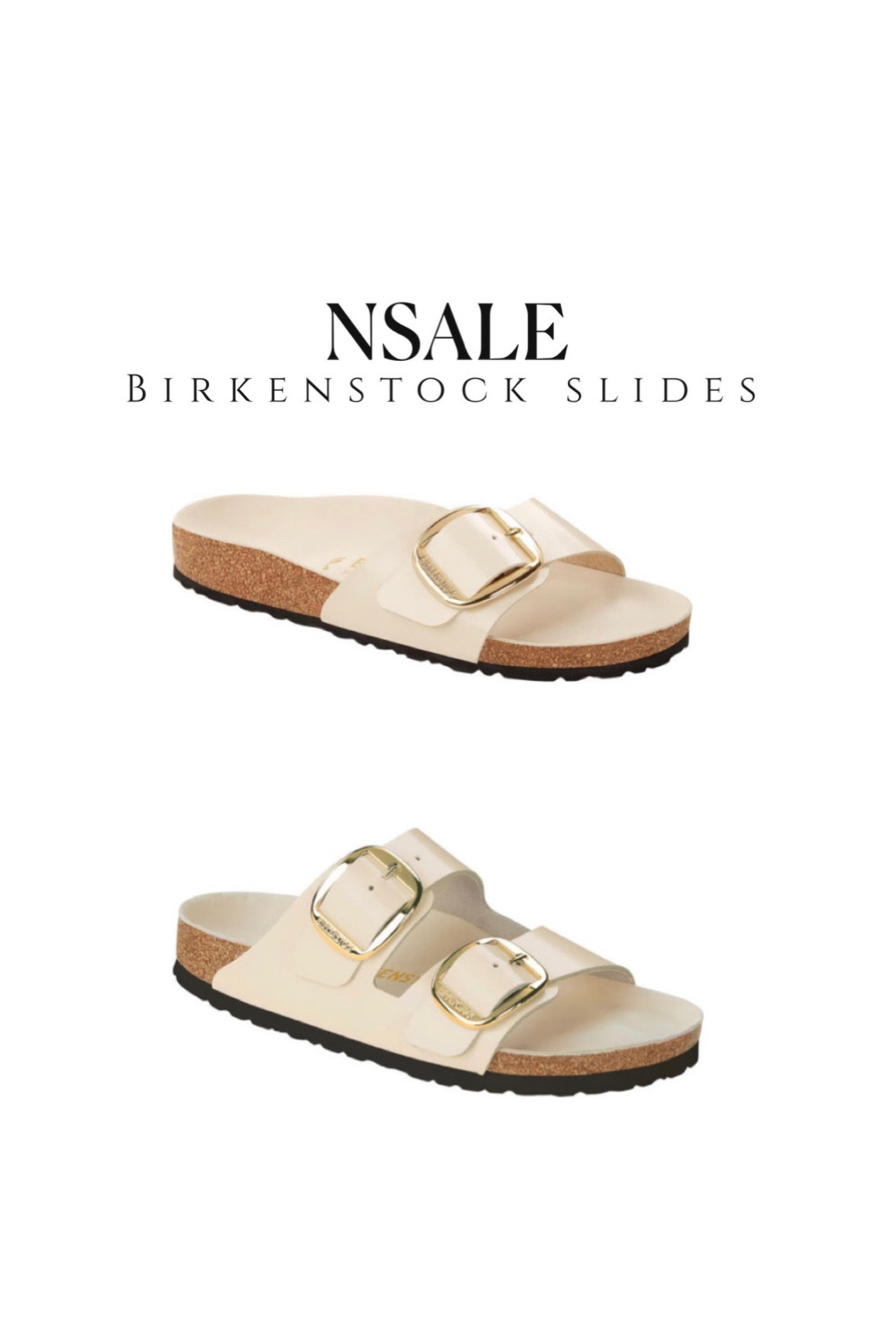 birkenstock big buckle nude