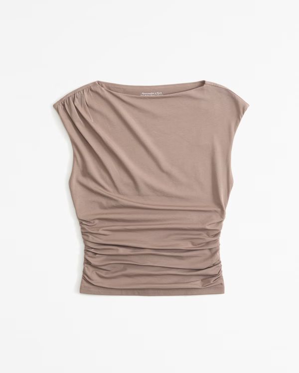 Draped Slash Top | Abercrombie & Fitch (US)